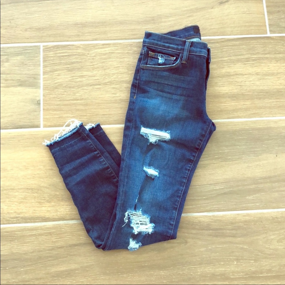J Brand Ripped Skinny Jeans In Demented Trouble